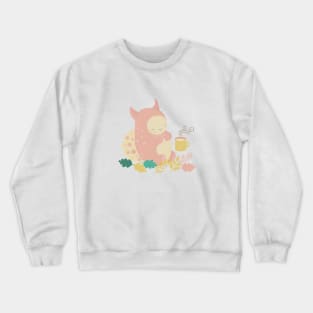 Cute Pink Monster Crewneck Sweatshirt